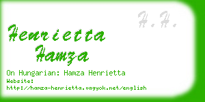 henrietta hamza business card